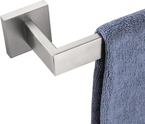 Miniatura 20 de KOKOSIRI Barra de Toalla Individual de 16 Pulgadas, Toallero para Baño o Cocina, Toallero de Pared de Acero Inoxidable SUS304, Cromo Pulido