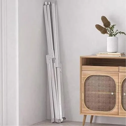 Miniatura 7 de Solución de secado que ahorra espacio, estante ajustable de acero inoxidable, diseño plegable de alta resistencia para apartamentos y hogares