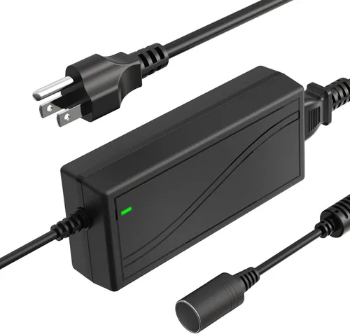 Miniatura 10 de Shentian Fuente de alimentación Adaptador de mechero de encendedor de CA a CC 110V-240V a 12V Convertidor de cargador de energía para coche negro