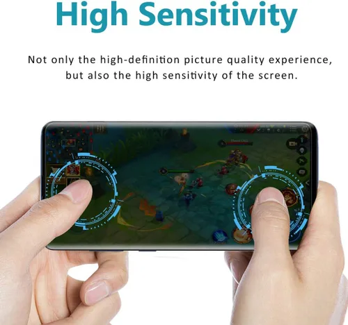 Miniatura 6 de Protector de pantalla de privacidad para Galaxy S21 Ultra, compatible con sensor de huellas dactilares, película suave adhesiva completa, 2 vías