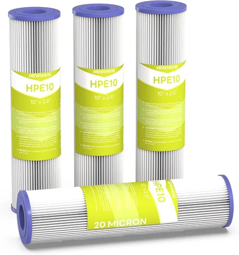 Miniatura 8 de Cartucho de filtro de agua de 20 micrones para toda la casa, filtros de sedimentos plisados para agua de pozo, reemplazo universal para cualquier