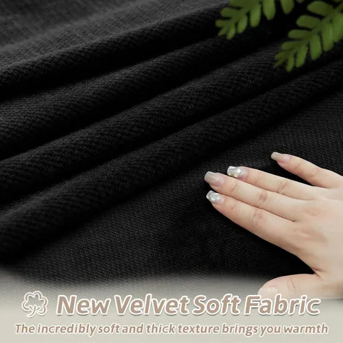 Miniatura 114 de Arfntevss Fundas de sofá seccional reclinable de terciopelo, Funda de sofá seccional de esquina para sofá reclinable, Funda elástica suave