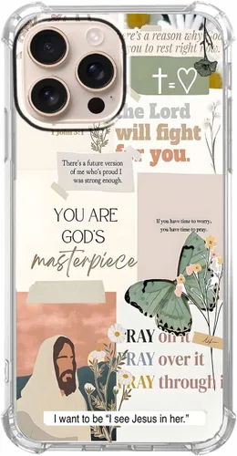Miniatura 49 de Funda para Celular con Versículos de la Biblia, Colocación de Citas Cristianas de Jesús, Diseño Collage, Funda Protectora Suave de TPU de Moda