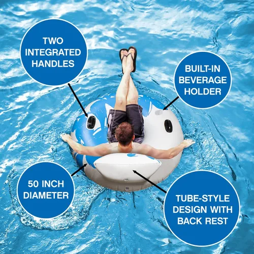 Miniatura 5 de Poolmaster Dreamy Days - Flotador para piscina, color azul, grande