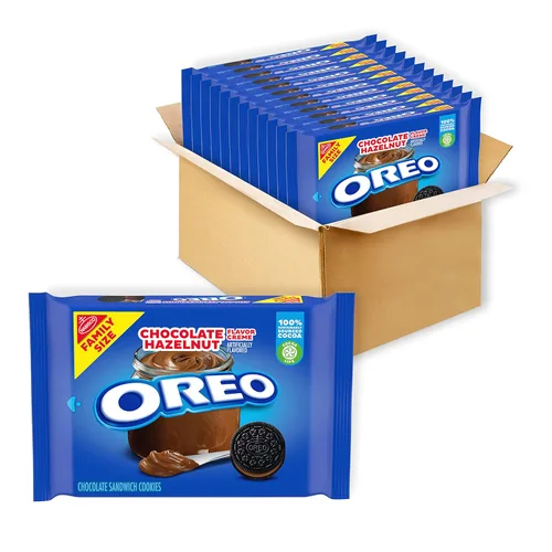 Miniatura 27 de Galletas OREO Minis tipo sándwich doradas, 12 bolsas de 3 oz