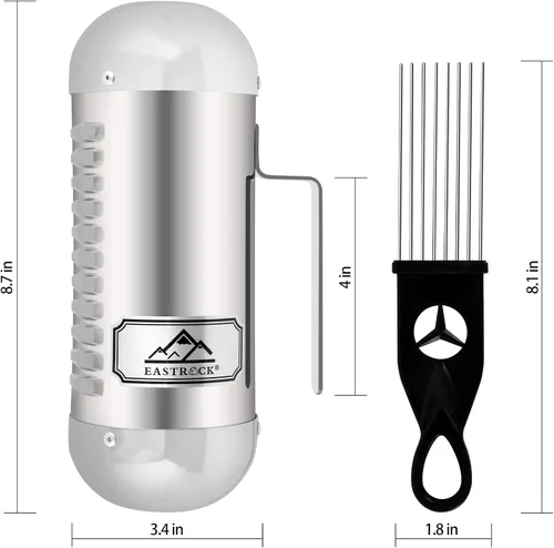 Miniatura 3 de EASTROCK Guiro Instrumento profesional de acero inoxidable Guiro Instrumento de percusión latina Puerto Rico Guiros con raspador para acompañamiento