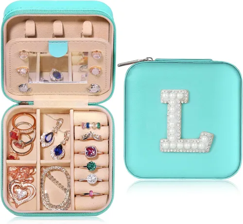 Regalos personalizados para mujeres y niñas, estuche de joyería de viaje, regalos para adolescentes y niñas, regalos de moda para adolescentes y