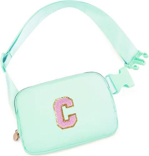 Miniatura 18 de Bolsa de cinturón para niñas y mujeres, bolsas cruzadas, riñonera, riñonera personalizada, Negro, Small