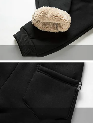 Miniatura 6 de Gihuo - Pantalones deportivos con forro Sherpa para hombre
