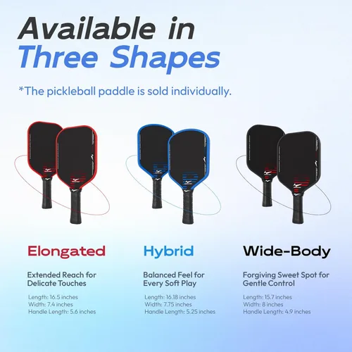Miniatura 6 de Warping Point Rhythm 16MM Pickleball Paddle, Carbon Fiber Paddle, Thermoformed Design with MaxCell Honeycomb Core, Design for Precision Control &