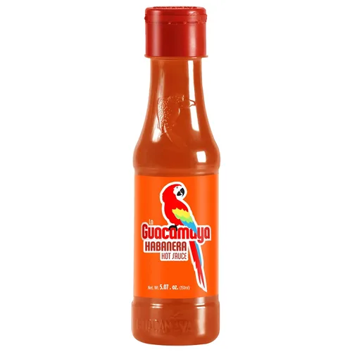 La Guacamaya Salsa picante Habanera (5.07 fl.oz.) - Salsa picante mexicana con pimienta habanero - Salsa picante - Salsa picante Comida mexicana -