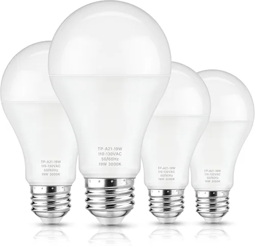 Miniatura 10 de Bombillas LED Maylaywood A21, bombilla LED equivalente a 150 W, luz diurna blanca 5000K, 2600 lm, base E26, no regulable, bombilla LED blanca