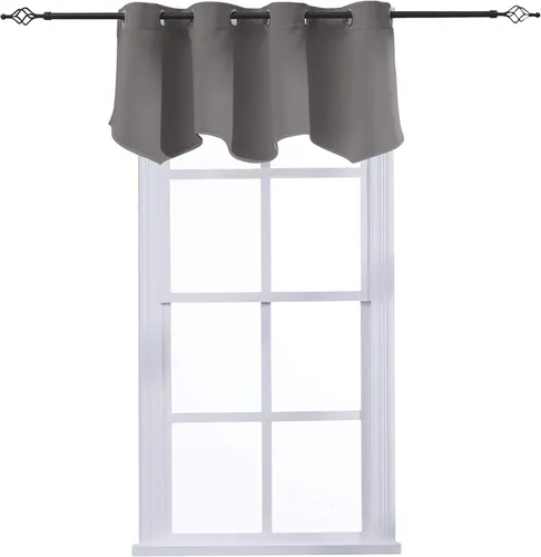 Miniatura 32 de Aquazolax Cortinas opacas de 45 pulgadas de largo, juego de 2 paneles para guardería, cortinas de tratamiento de ventanas con aislamiento térmico