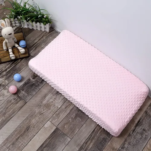 Miniatura 6 de Funda para cambiador, diseño de puntos súper suaves, agradable al tacto, transpirable, lavable, para bebé niño y niña (novia ruborizada)