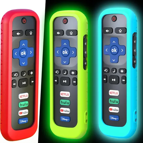 Miniatura 8 de Paquete de 3 fundas para control remoto de Roku, cubierta de batería para TCL Smart TV Streaming Stick, funda protectora de silicona