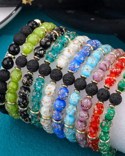 Miniatura 13 de 7 Chakra Bracelet Real Crystal Stone Beads Essential Oil Set Yoga Meditation Protection Lava Rock Jewelry Gifts for Women Men