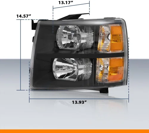 Miniatura 3 de G-PLUS Conjunto de faros, compatible con Chevy Silverado 2007 2008 2009 2010 2011 2012 2013 2014 Chevy Silverado parachoques faro, lente