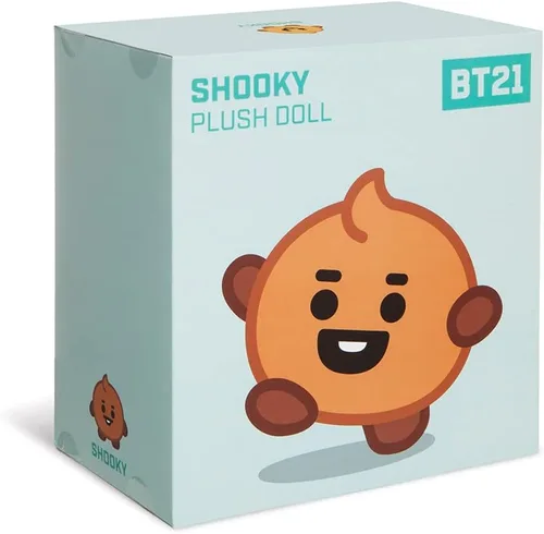 Miniatura 6 de AURORA, 61369, producto oficial de BT21, Baby SHOOKY muñeca sentada de 8 pulgadas, juguete suave, marrón