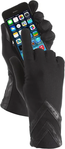 Miniatura 3 de isotoner Guantes de invierno de elastano para mujer con forro polar cálido y detalles de cheurón