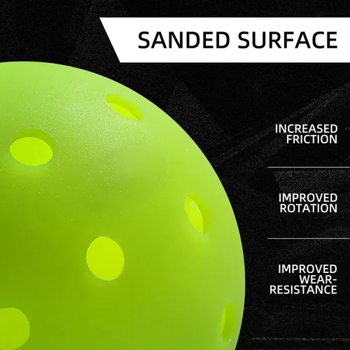Miniatura 2 de Pickleball Balls Crack-Resistant 40 Holes Outdoor & Indoor Pickle Balls High Bounce, Perfectly Balanced Pickle Ball for Tournament Play (3pc)
