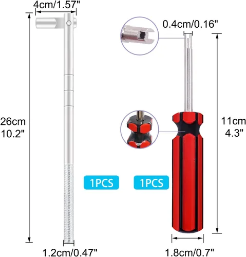 Miniatura 3 de Kit de extracción e instalador de herramientas de vástago de válvula de neumático, 4 piezas TR412, 4 piezas TR413, 4 piezas TR414 vástago de válvula