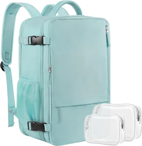 Miniatura 16 de Mochila de viaje Sinaliy para mujeres y hombres, Negro, Grande, Mochilas de viaje
