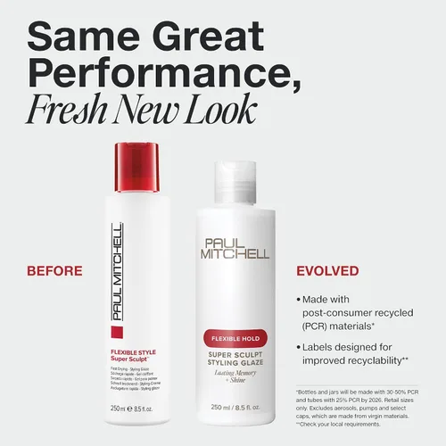 Miniatura 2 de Paul Mitchell Esmalte de peinado Super Sculpt, sujeción flexible, memoria duradera + brillo, para todo tipo de cabello
