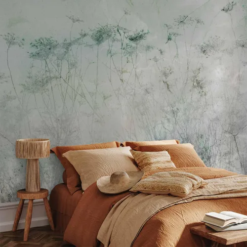 Miniatura 5 de artgeist Mural de pared Flores abstractas 173 x 124 pulgadas, papel tapiz autoadhesivo removible de gran tamaño para decoración de pared, diseño