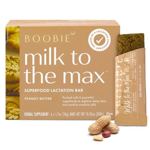 Miniatura 8 de Boobie Bar - Barra de lactancia con mantequilla de maní y superalimento para madres lactantes para aumentar el suministro de leche #1 Barra