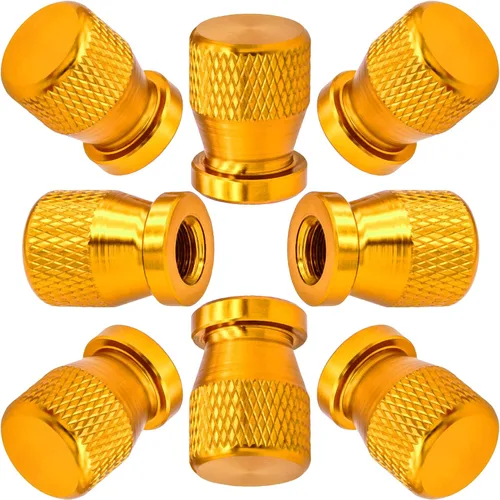 Miniatura 61 de 4 piezas de tapas de válvula de rueda con forma de punta, válvula de rueda de aleación de aluminio con punta, tapas de aire universales a prueba