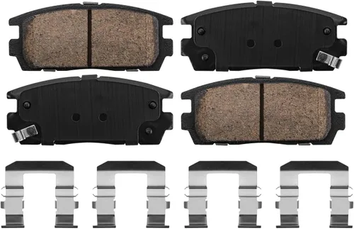 Miniatura 7 de Detroit Axle - Kit de freno trasero para Chevy Equinox GMC Terrain 2010-2017, rotores de freno de disco perforados y ranurados, pastillas de freno