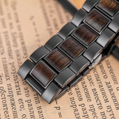 Miniatura 6 de 2win Reloj de madera grabado para novio, mi hombre, prometido, marido, relojes de madera personalizados para hombres, cumpleaños, aniversario, reloj
