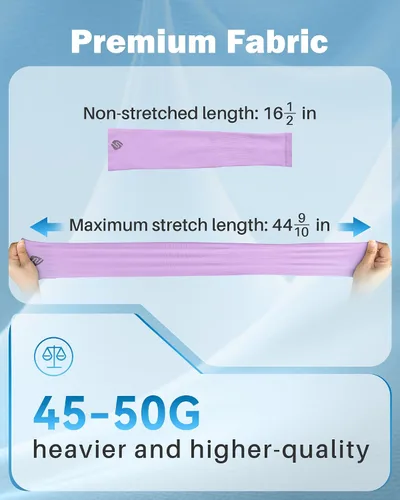 Miniatura 35 de Mangas para brazo, para hombres o mujeres. Para calentar o refrescar. Guantes de Compresión con factor de protección de los rayos ultravioleta UPF