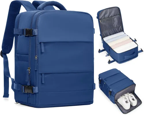 Miniatura 30 de coofay Mochila de viaje, para laptop, unisex, aprobada para aviones, bolsa de mano, equipaje, para artículos personales, para debajo del asiento