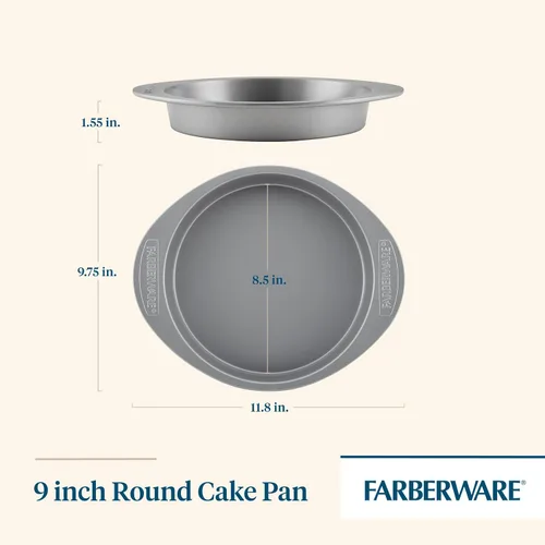 Miniatura 2 de Farberware - Charola de horno de 9 por 13 pulgadas, antiadherente, Round, 9, Plateado