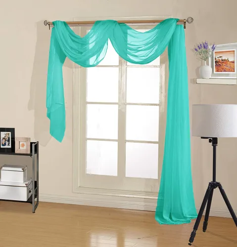 Miniatura 12 de Decotex - Bufanda de gasa transparente de calidad premium para diseños de hogar y eventos