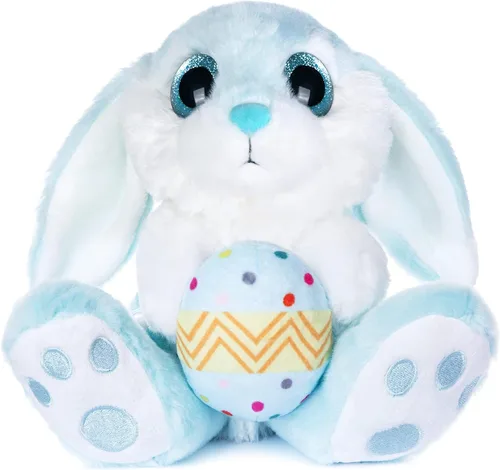 My OLi Conejito de Pascua de peluche con huevo de Pascua de 8.5 pulgadas, conejo de peluche de conejo de peluche, amigo para dormir, juguete de