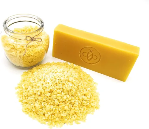 Miniatura 2 de Basic Honey Cuentas de cera de abeja (1 libra) 100% naturales de abejas americanas, grado cosmético