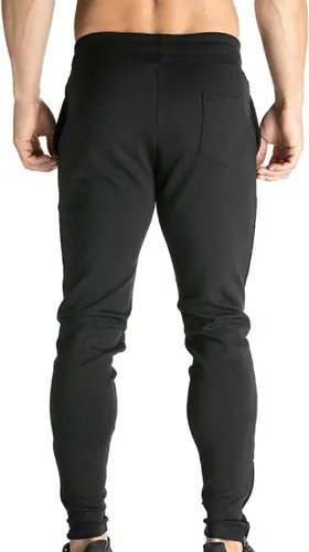 Miniatura 2 de Brokig - Pantalones deportivos con cremallera para hombre, pantalones casuales para entrenamiento y gimnasia, cómodos pantalones de chándal