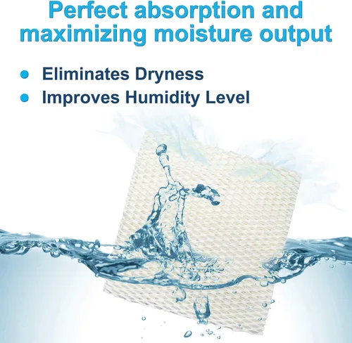 Miniatura 3 de HQRP Paquete de 2 filtros de mecha humidificador compatibles con humidificadores Sears Kenmore 14803, 14804, 14103, 14104, 14113, 14114, 14121, 14122