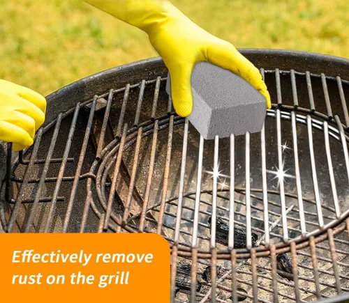 Miniatura 4 de 4TH Piedra pómez para limpieza de parrilla, ladrillo de limpieza resistente, fácil de quitar manchas difíciles para plancha/piscina/barbacoa al aire