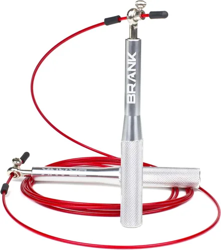 BRANK SPORTS® Juego de cuerda de velocidad con 3 cables de repuesto de acero | Ideal para Crossfit, fitness, boxeo y doble debajo fácil | Cuerdas de