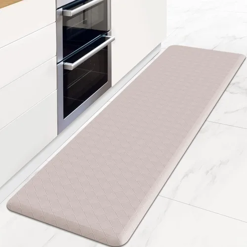 Miniatura 24 de HappyTrends Alfombras antifatiga para cocina, 4/5 pulgadas de grosor, antideslizantes, impermeables, ergonómicas, cómodas para cocina, suelo, hogar