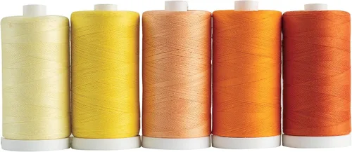 Miniatura 6 de Connecting Threads Juego de hilos 100% algodón, carretes de 1200 yardas (juego de 5 - Conservas de bayas)