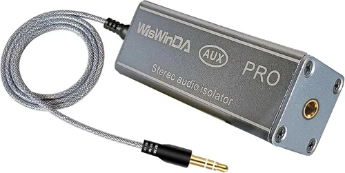Aislador de ruido profesional de bucle de tierra de 0.138 in, filtro de ruido para automóvil, eliminador de ruido de carcasa de aluminio para