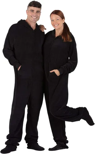 Miniatura 3 de Footed Pajamas - Adult Chenille Hoodie Onesie One-Piece Pajama Jumpsuits for Men and Women Pjs Unisex