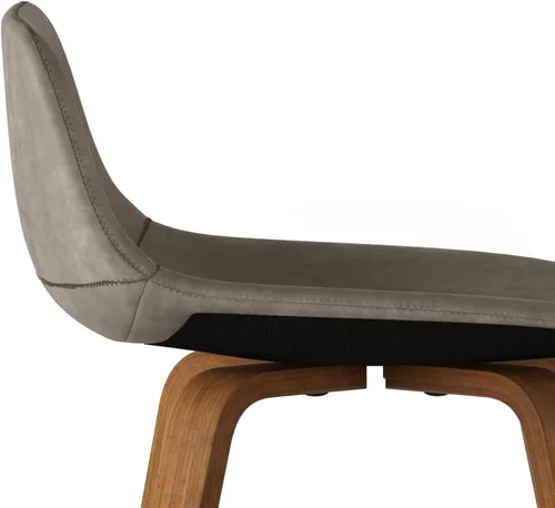 Miniatura 9 de SIMPLIHOME Randolph Taburetes de mostrador (juego de 2) – asientos de cocina tapizados de madera curvada de 28 pulgadas de altura de asiento