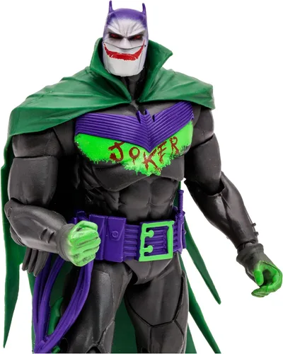 Miniatura 2 de McFarlane Toys - DC Multiverse Batman White Knight (Jokerized), figura de acción de 7 pulgadas, etiqueta dorada