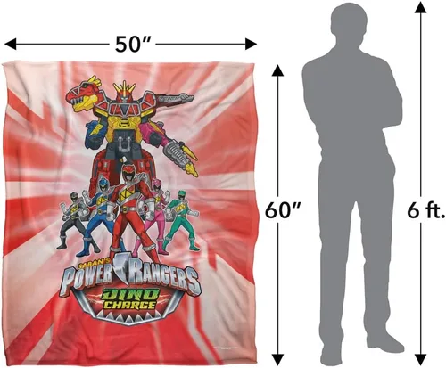 Miniatura 5 de Power Rangers Dino Ranger - Manta con licencia oficial de tacto sedoso, súper suave, 50 x 60 pulgadas