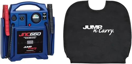 Clore Automotive Jump-N-Carry JNC660 1700 Peak Amp 12 voltios Jump Starter, azul y cubierta JNCCVRXL para modelos de arranque JumpN-Carry JNCAIR,